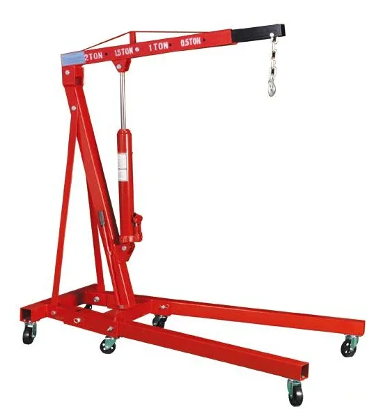 

Shop Crane 1 Ton Red Or Black Hydraulic Jack Manual Shop Lift Crane Hoist Engine Car Crane