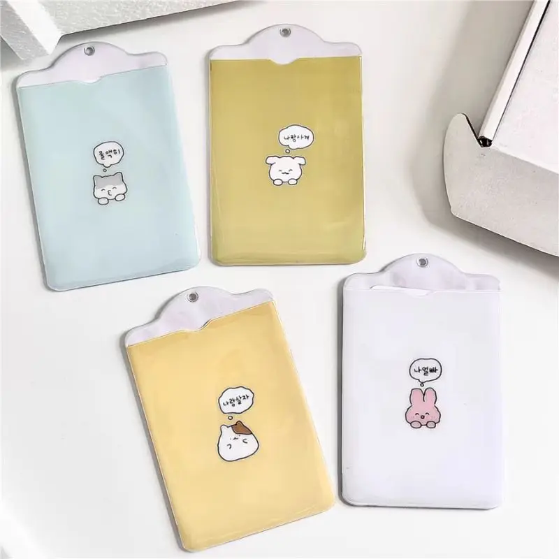 INS Photocard Holder Cartoon Ins Picture Card Holder Idol Cards Display Keychain Bag Pendant Ins Photo Protector Room Decor