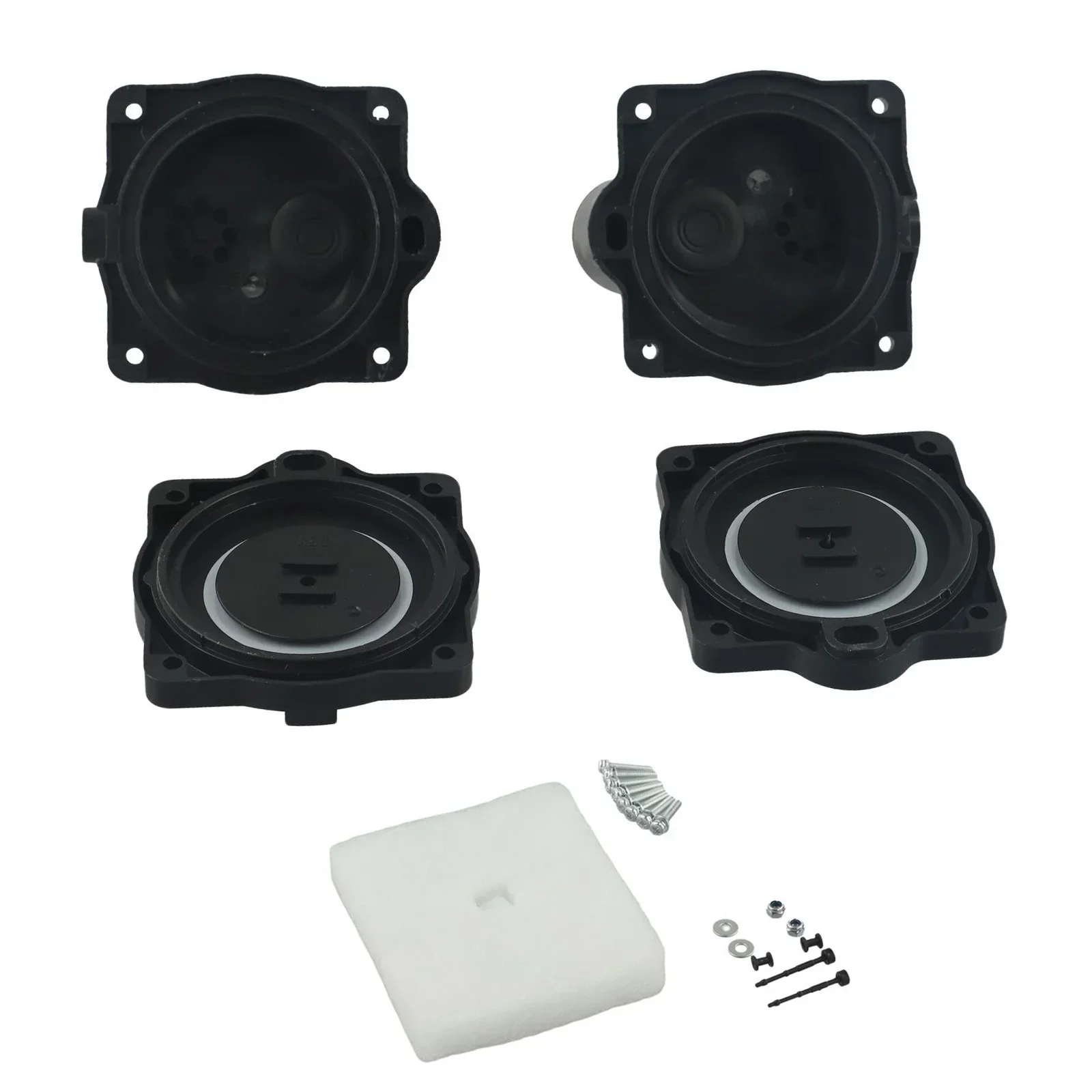 Diaphragm Repair Kit Air Pump Rebuild Kit 8 Screws Included Plastic Security Screw Easy Installation Economical Solution