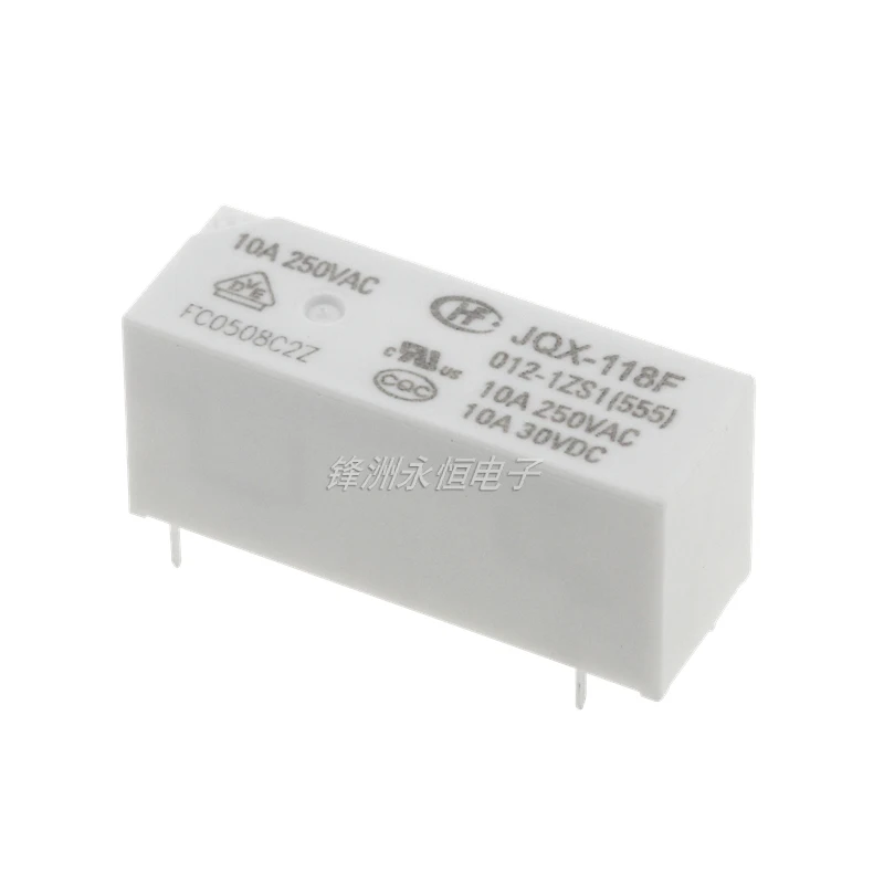 10Pcs New HF Relay JQX-118F-005-1ZS1 JQX-118F-012-1ZS1 JQX-118F-024-1ZS1 HF118F 012 1ZS1 10A 5PIN 5V 12V 24V power relay