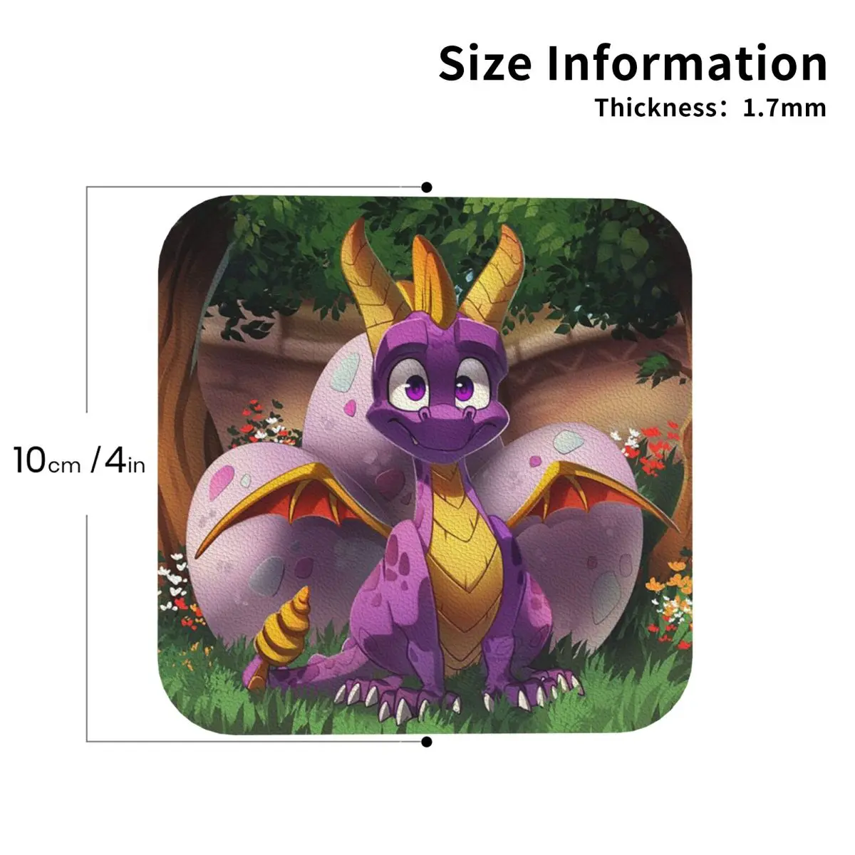 

Подставки с узором Spyro, кухонные салфетки, нескользящие изоляционные коврики для чашек, кофейные коврики для декора, домашняя посуда, подушечки, набор из 4 шт.