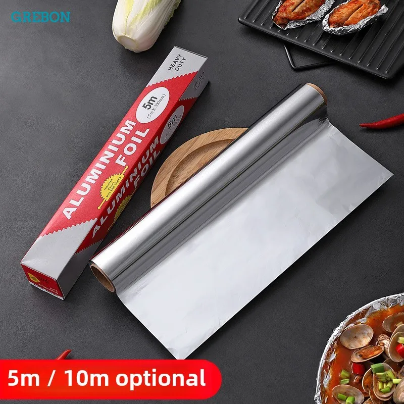 5M/10M/20M Thickened Baking Foil for Barbecue Kitchen Oven Cooking Disposable Tinfoil BBQ Aluminum Foil Oil Paper Bakeware