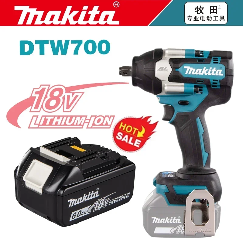 New Makita DTW700 18V Brushless Electric Wrench Cordless Drill Screwdriver Free Delivery Large Torque Power Tools Torque Wrench