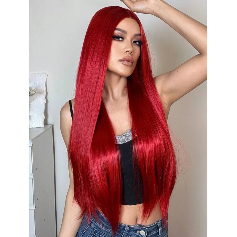 

Удлиненный прямой синтетический парик