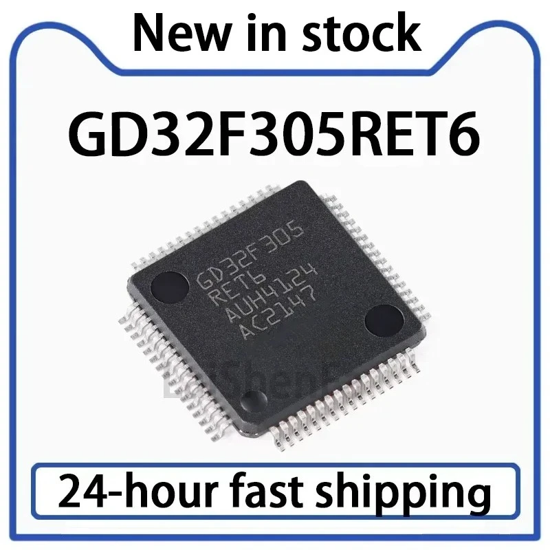 1PCS GD32F305RET6 GD32F305 LQFP-64 ARM Cortex-M4 32-bit Microcontroller MCU Chip in Stock