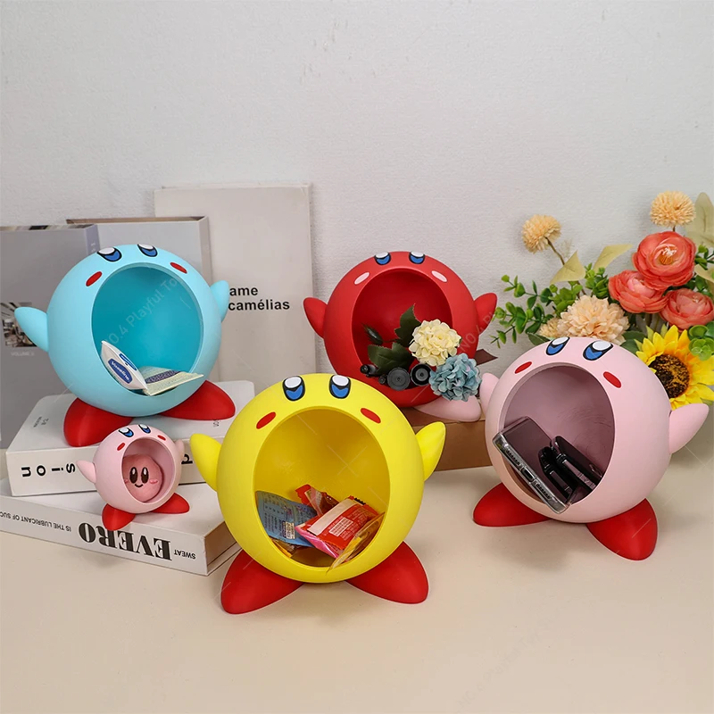 ثلاثية الأبعاد مطبوعة كيربي أرقام الوردي الأزرق الأصفر الأحمر كيربي لطيف أنيمي الشكل دمية لعبة مجسمة سطح المكتب صندوق ديكور الهدايا #1