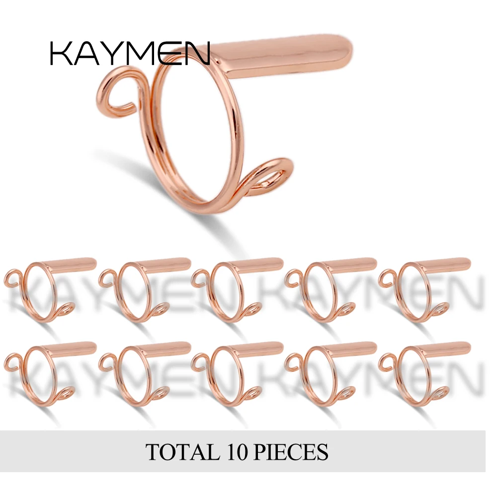 New 10 Pieces Sets Thin Nail Rings Daily Fingertip Protective Cover Trendy Ring Jewelry Gift to Girlfriend Manicure 3 Colors view 3
