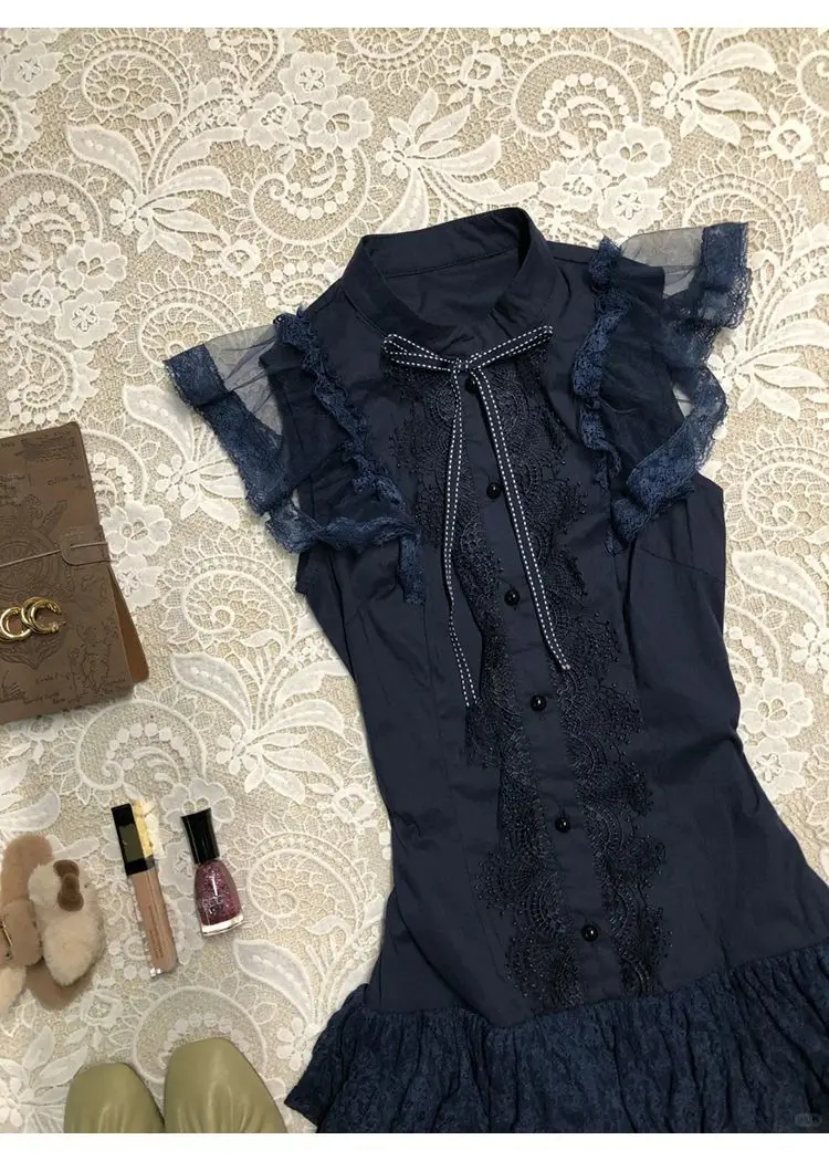 Damen 2000er Y2k Sommerkleider 2025 Gyaru Mode Hohe Taille Party Spitze Kurzes Kleid Sexy Harajuku Niedliche ärmellose Kleider Süß