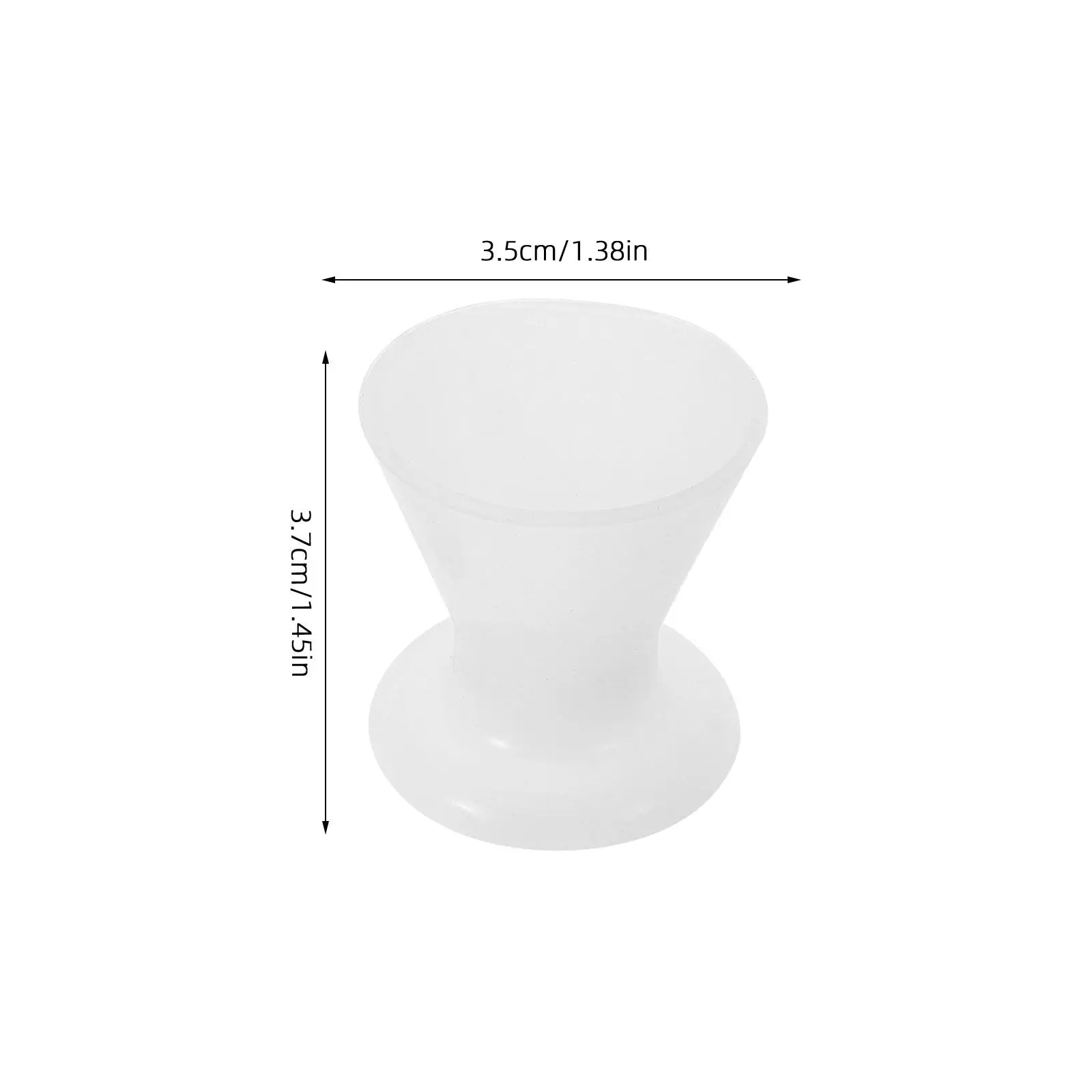 4Pcs Silicone Self-Curing Mixing Bowls Flexible Epoxy Resin Measuring Cups Nonstick Reusable Craft Salon Mask Prep