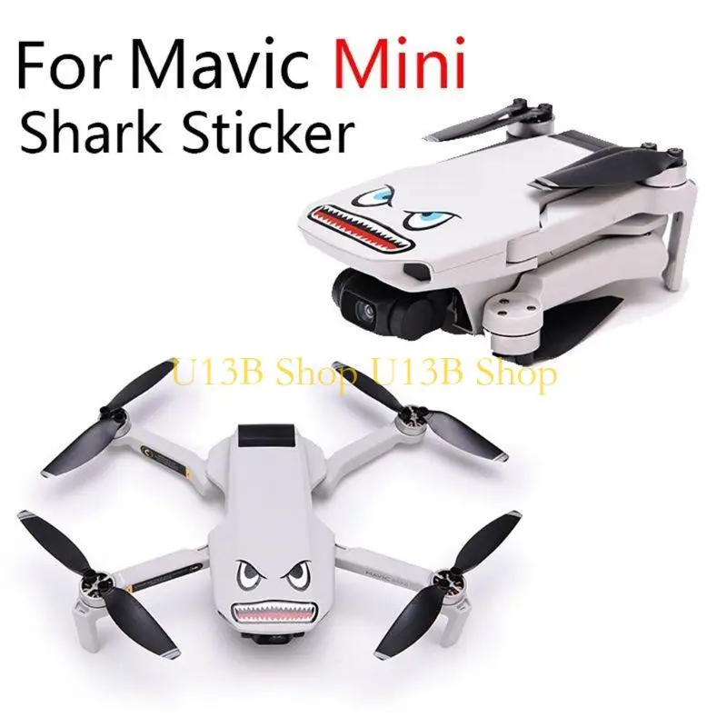 U13B Skin Stickers for 3M Stickers Shark Face Decals Smarthpone Stickers