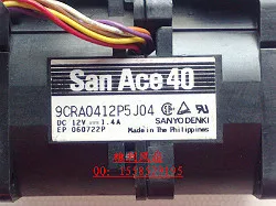 

Sanyo 9CRA0412P5J04 4CM 4056 12V 1.4A 40 * 40 * 56mm Fan Violence Server