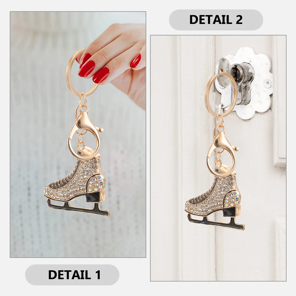

2 Pcs Keychain Cute Chains for Car Keys Decoration Sports Ice Skating Party Favors Keychains