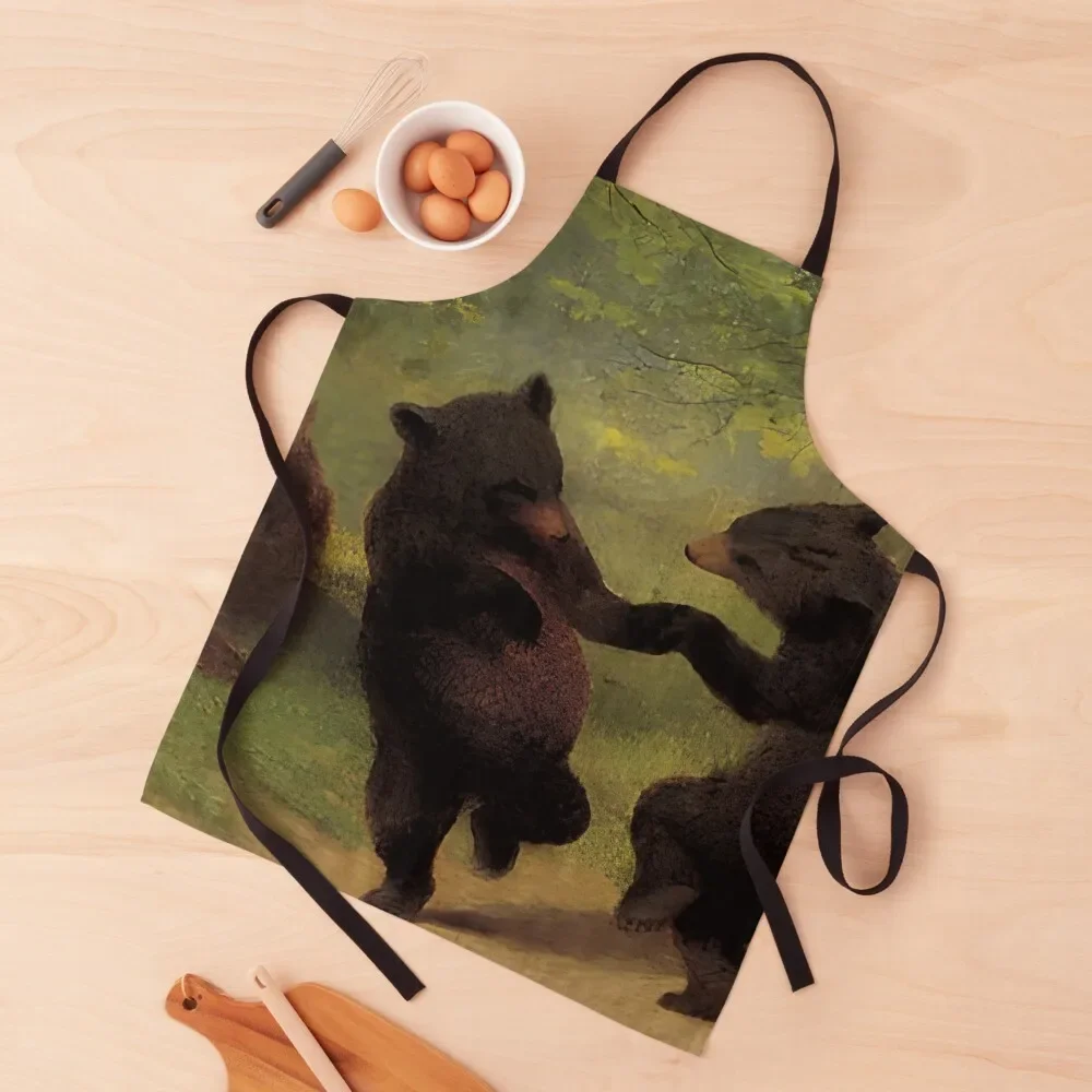 

Dancing Bears by William Holbrook Beard Apron Kitchen For Women Chef Accessory kitchen gadgets For Women Apron