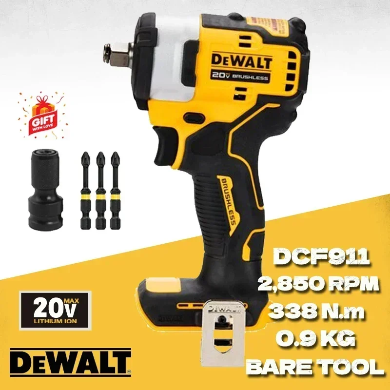 

DEWALT DCF911B 20V MAX Impact Wrench 1/2" With Hog Ring Anvil Tool Only High Torque DCF911 Cordless Electric Wrench Power Tools