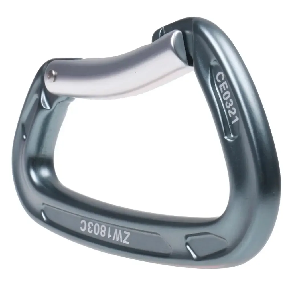 2 moschettoni da arrampicata 24KN/5300lb con chiusura a molla