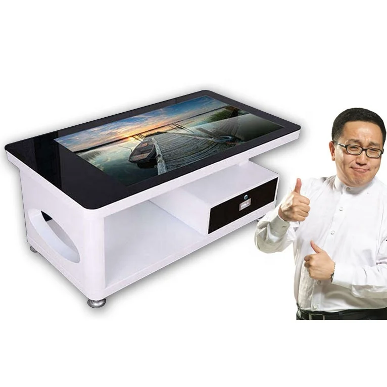 4K 인터랙티브 터치 모니터 실내 디지털 사이니지 솔루션 스마트 터치 커피 테이블 (1년 보증 및 경쟁력 있는 가격)