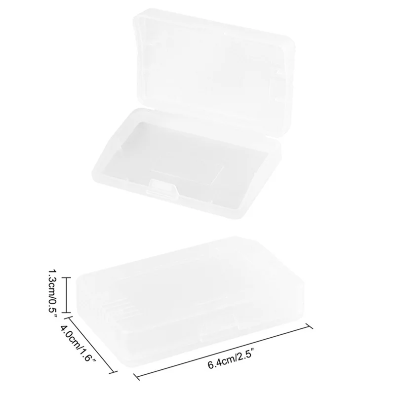 ABGI-For Game Boy Advance GBA حافظة واقية 10 قطعة مضادة للغبار صندوق تخزين بطاقة خرطوشة الألعاب الشفافة