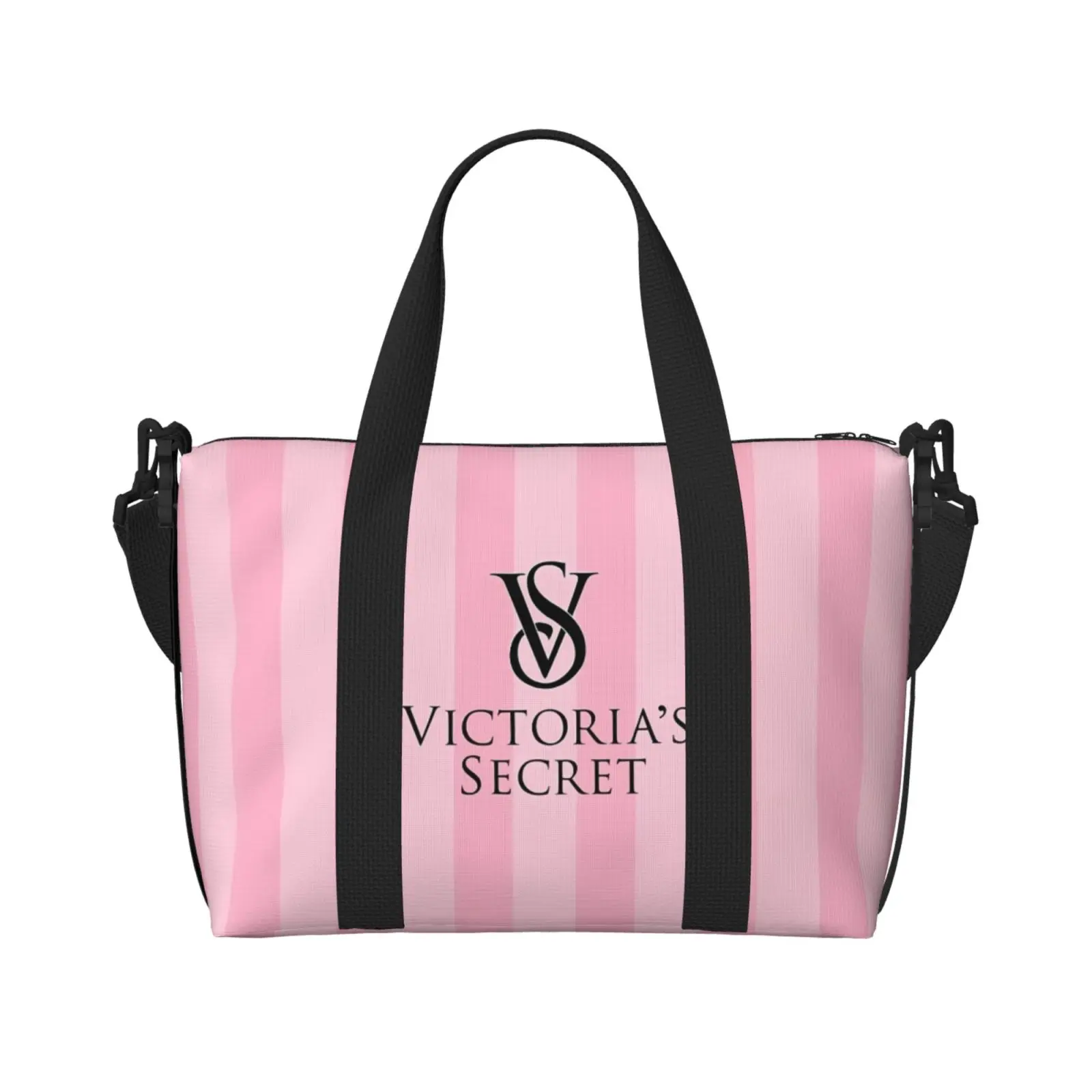 แฟชั่น Like-Victoria-S-Secret-สไตล์กระเป๋าเดินทางขนาดใหญ่ Tote ความจุขนาดใหญ่ Weekender GYM กีฬา Holdall