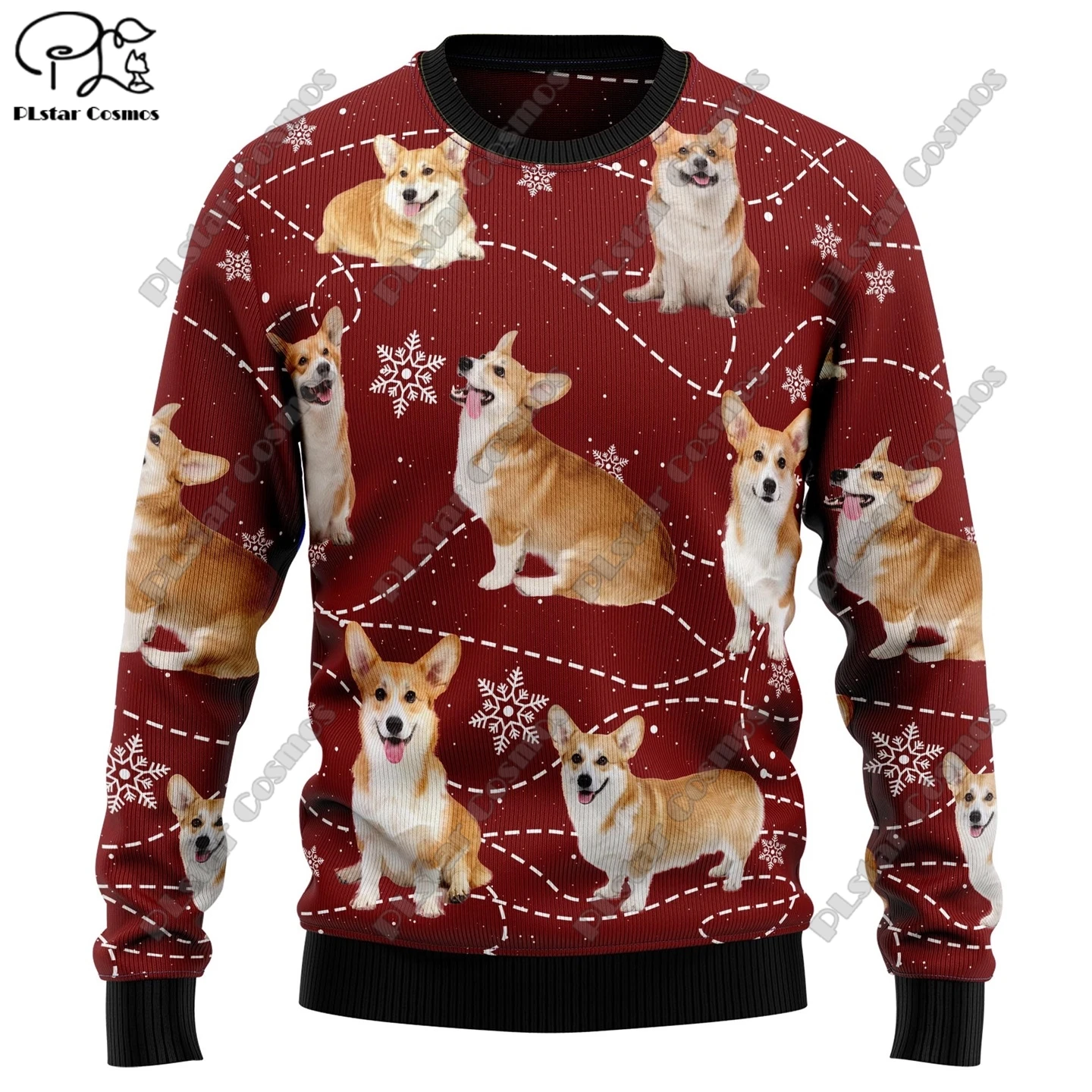 New 3D Printed Animal Custom Series Cute Christmas Pattern Ugly Sweater Street Casual Winter Sweatshirt S-4