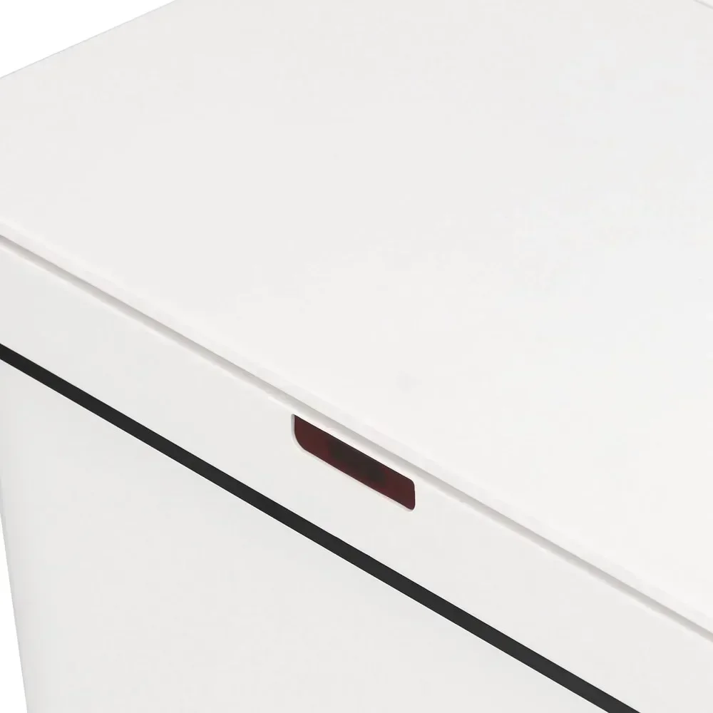 [XMSJ-在庫限り、今すぐ購入！ ]13 ガロンのタッチレスセンサーゴミ箱、長方形のゴミ箱、家庭、キッチン、オフィス、Wh に最適