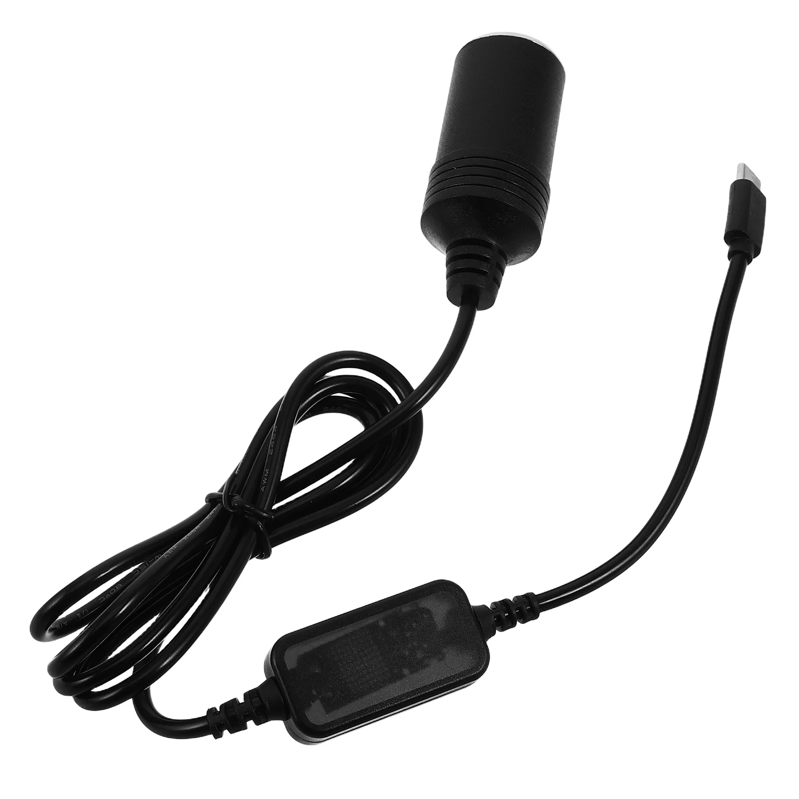 

USB C to 12V Cigarette Lighter Adapter Efficient Car Power Supply for Dash Cam USB to 12V Lighter Adapter Automotive Converter
