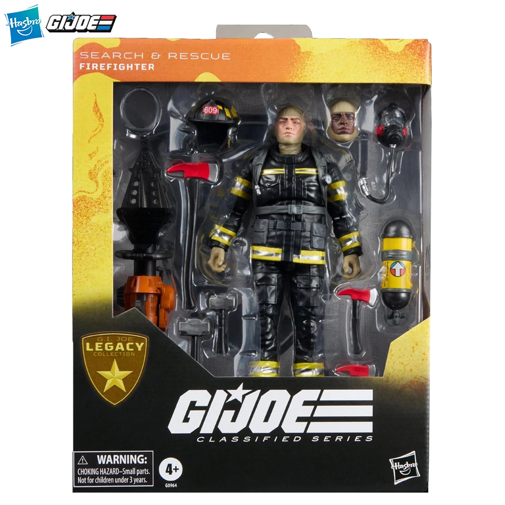 

Original NEW Hasbro G.I. Joe Classified Series Legacy Collection Search & Rescue Firefighter 15cm Action Figure Model Gift Toys