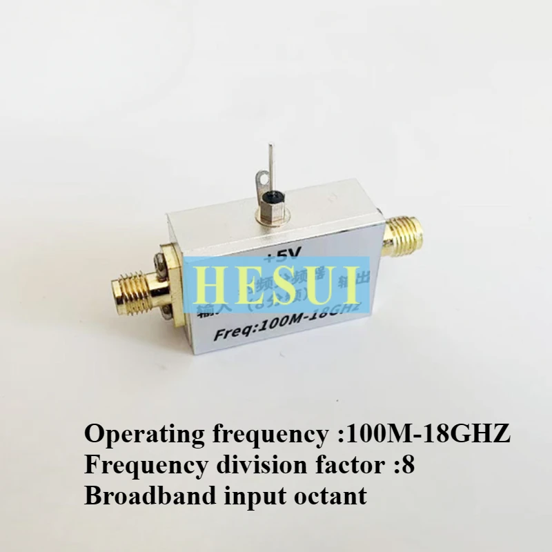 

100M-18GHz RF predivider 8 division high signal to low broadband octant