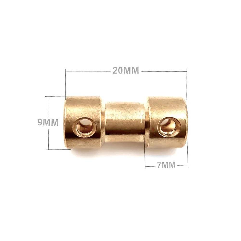 2/2.3/3/3.17Mm 2 Stuks Messing Stijve Zeshoekige Koppeling Motoras Koppeling Connector Mouw Voor Rc Boot Auto Robot Auto