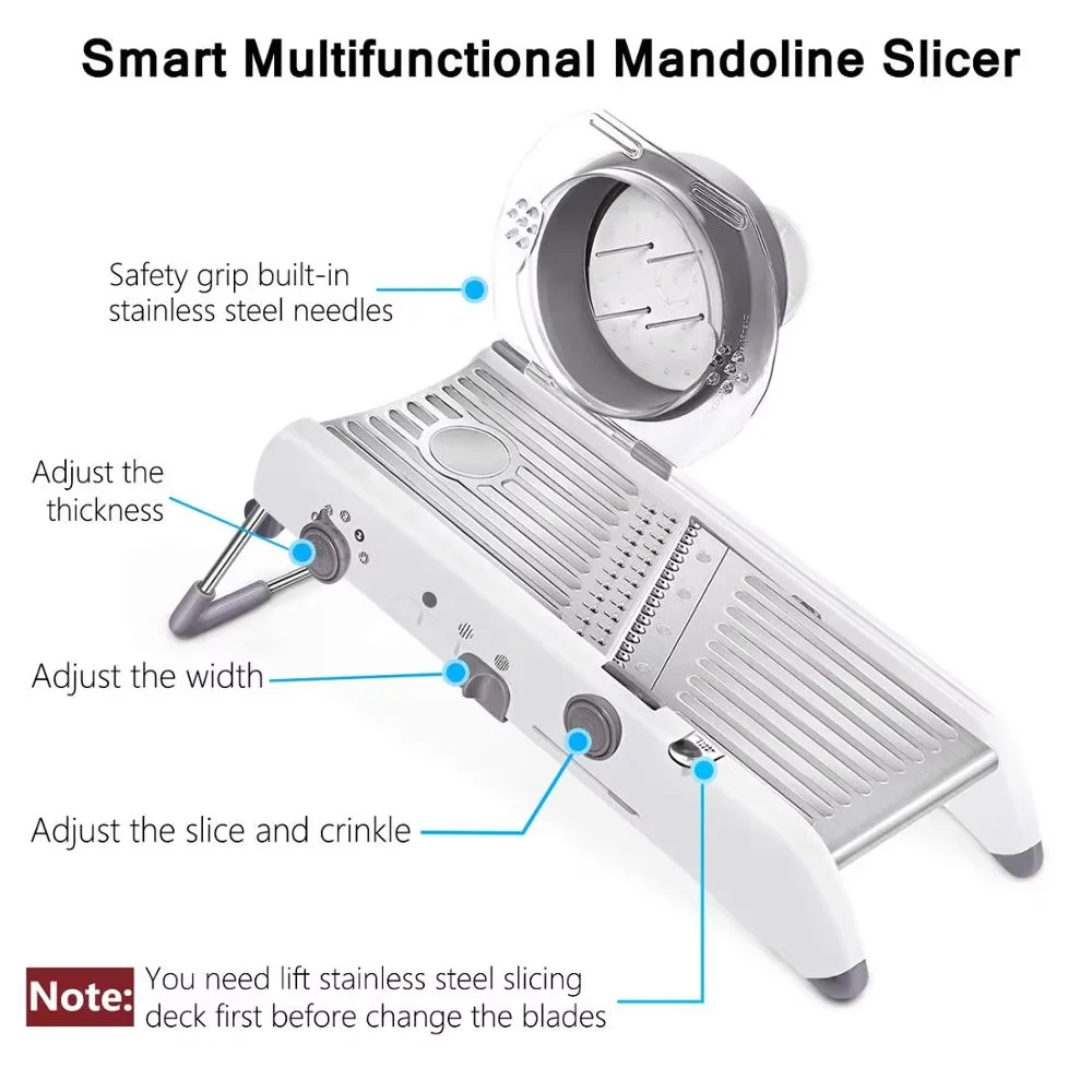 Adjustable Mandoline Slicer Stainless Steel Vegetable Chopper Slicer Veggie Chopper with Waffle Maker| French Fry Cutter YY120