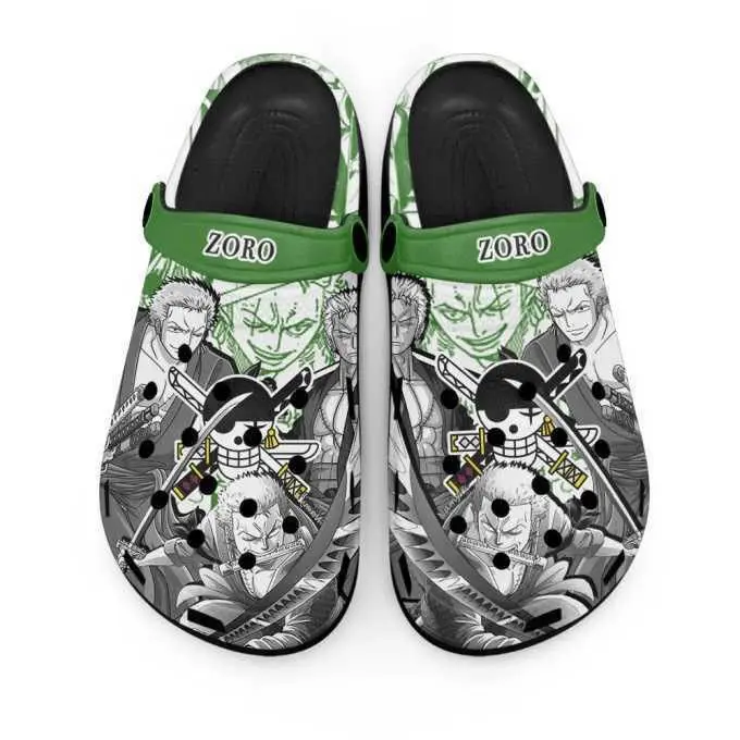Anime Gear 5 Nika Luffy Print Clogs Summer Non-Slip Breathable Garden Shoes Men Women Beach Casual Home Slippers Gift