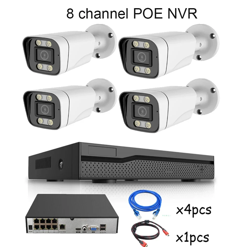 กล้องวงจรปิดไอพี 5 ล้านพิกเซล 4 8 ช่อง และระบบความปลอดภัย NVR CCTV