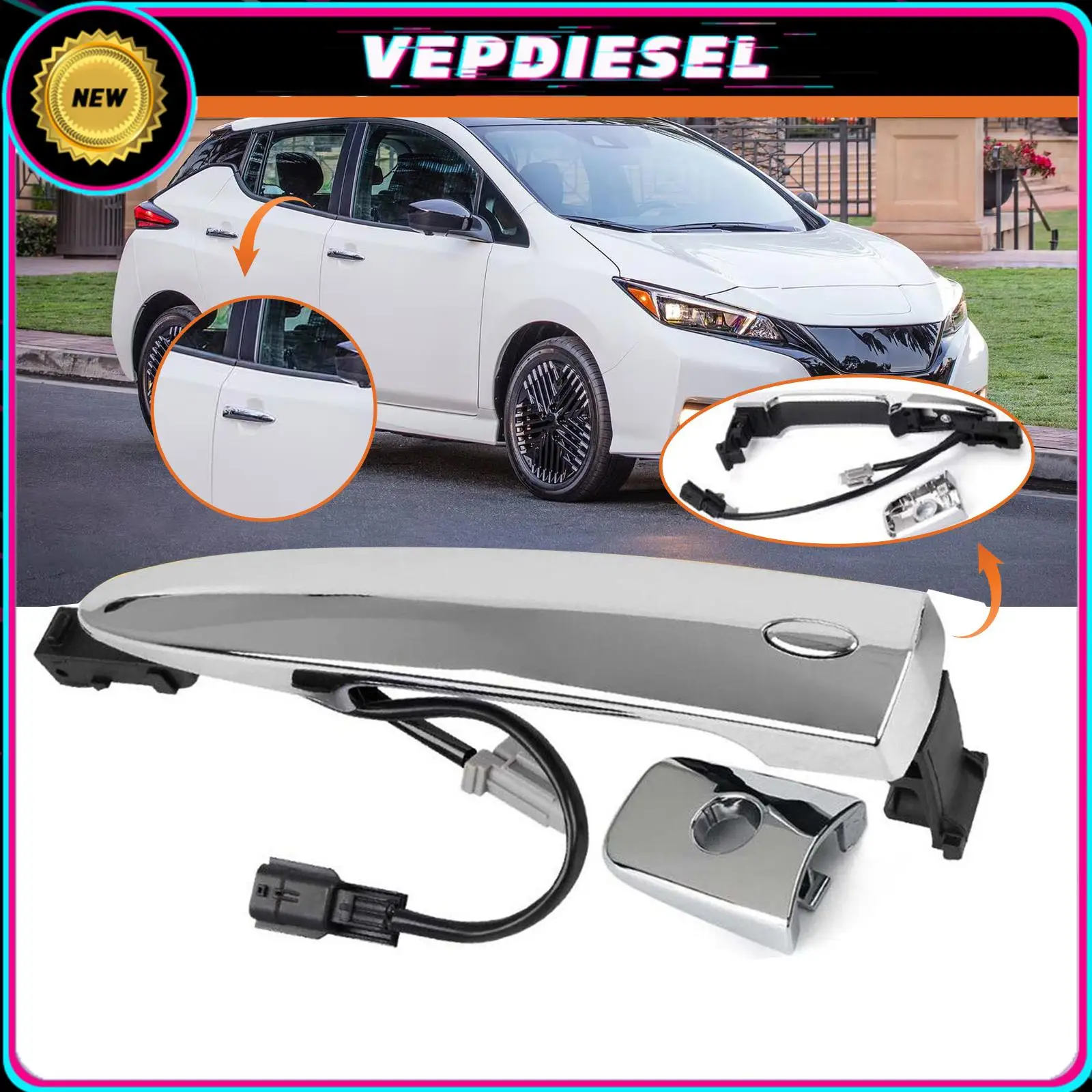 

Exterior Door Handle 806469N00A 806451AA0A FOR Nissan Sentra Maxima Leaf Murano 2009-2018 Car Accessories