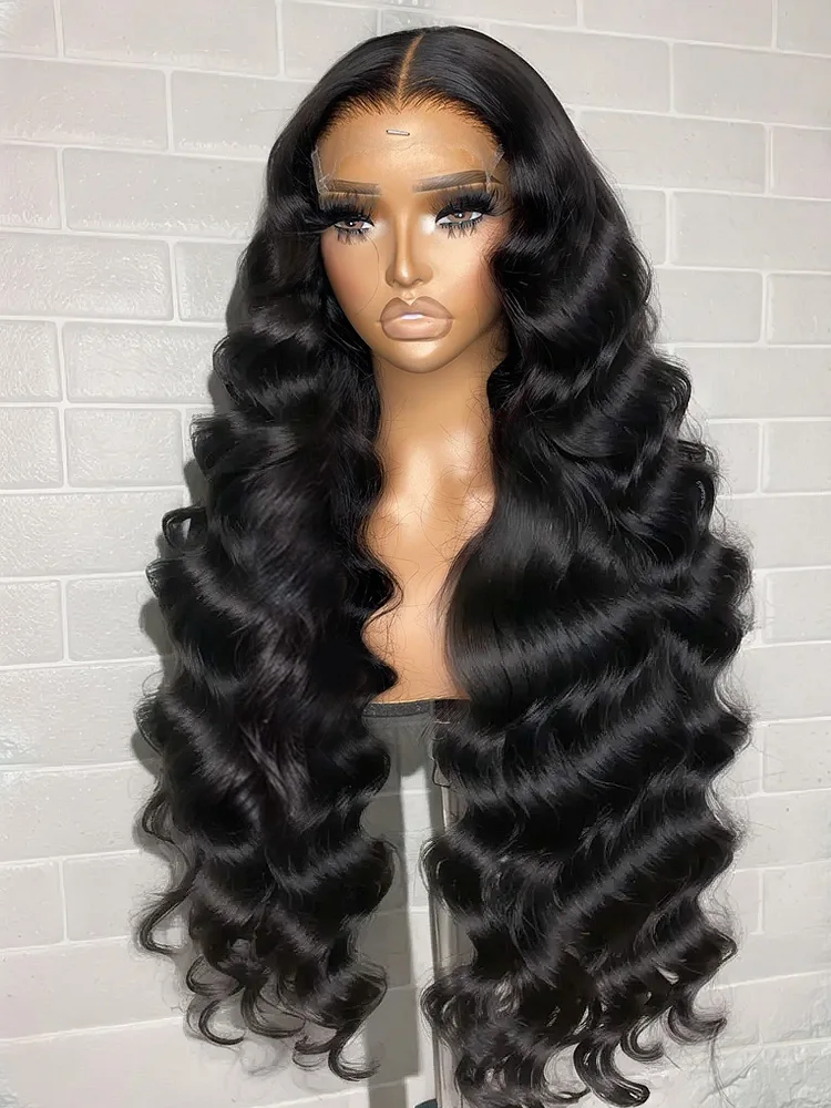 30 40 Inch High Density 5x5 Lace Closure Glueless Wig Human Hair Ready To GO Body Wave 13x6 HD Lace Frontal Wig For Women