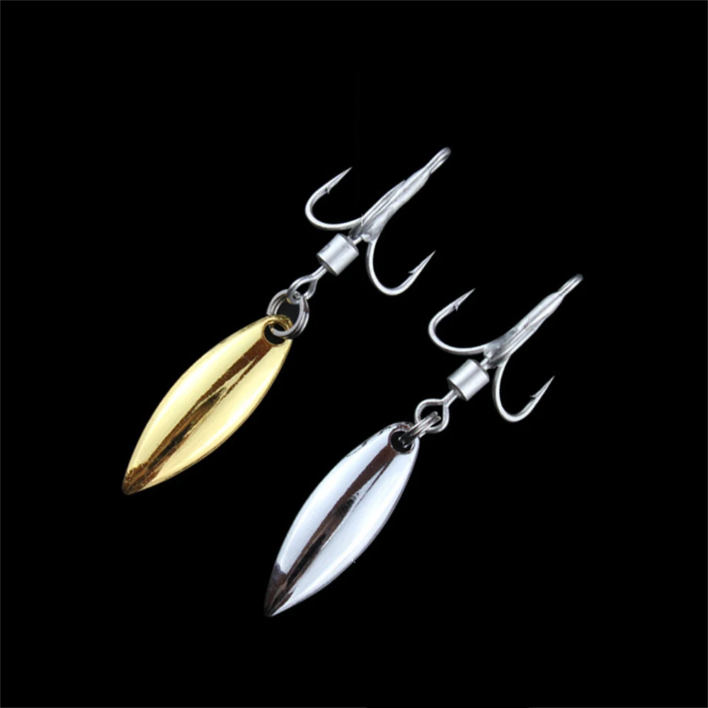 100 Uds anzuelo triple señuelo rotación de alta velocidad cucharas ruidosas lentejuelas cebo duro Spinner agua salada aparejos de Pesca de mar accesorios Pesca - imagen 2