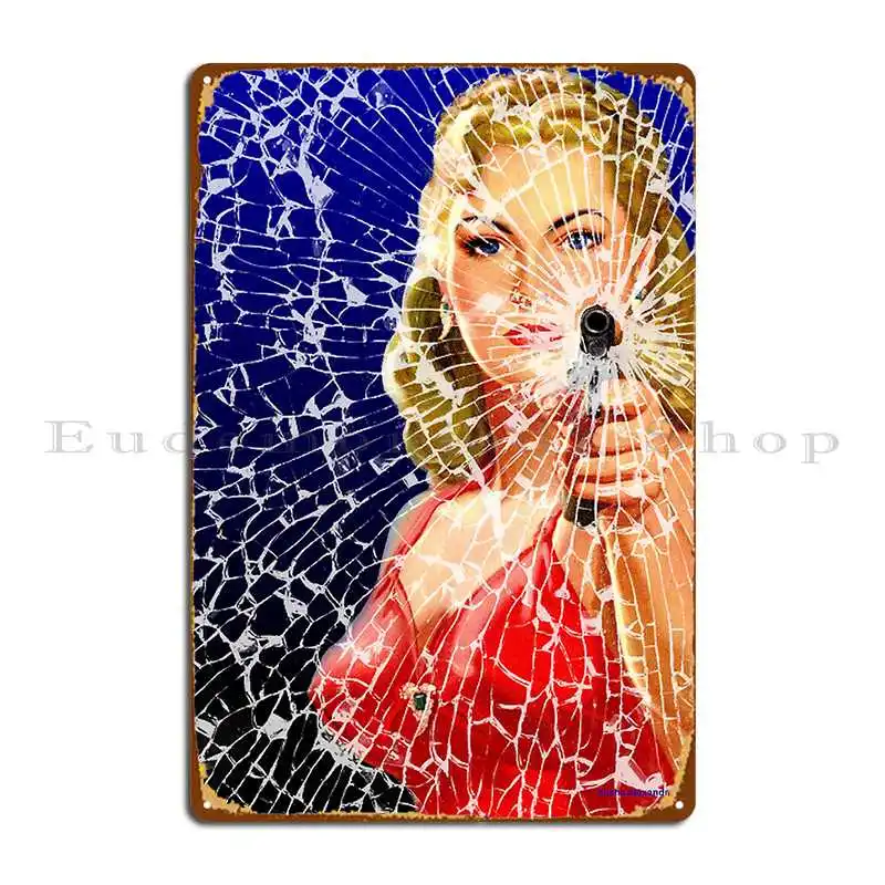 Shattered Again Metal Sign Wall Decor Mural Character Poster Cinema Tin Sign Poster