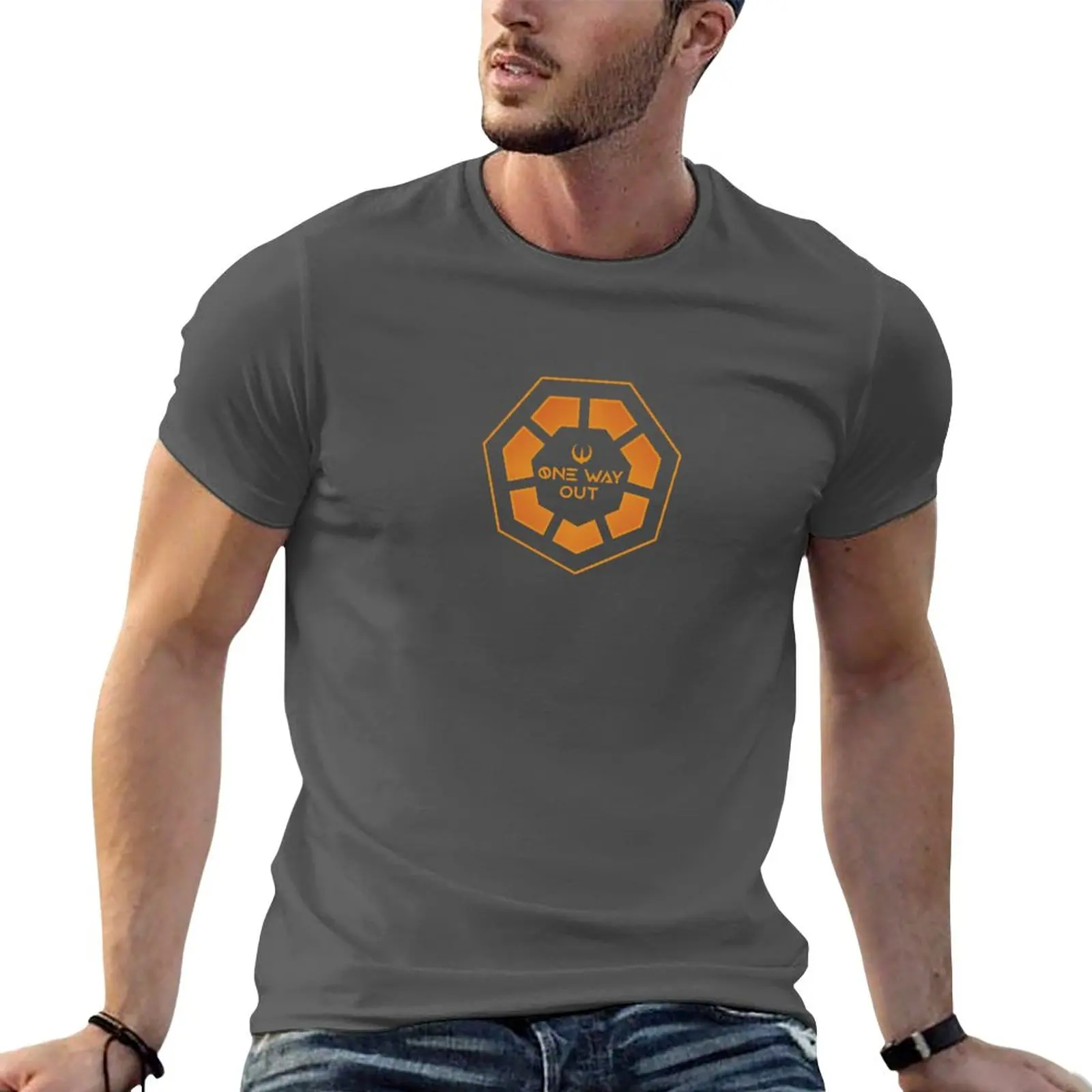 New One Way Out T-Shirt hippie clothes cute tops man clothes Oversized t-shirt tshirts for men