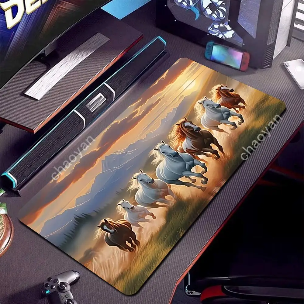 New Junma Pentium Pattern Large Mouse Pad Rubber Anti slip Computer Desktop Pads Thickened Keyboard PC Accessories Lock Edge