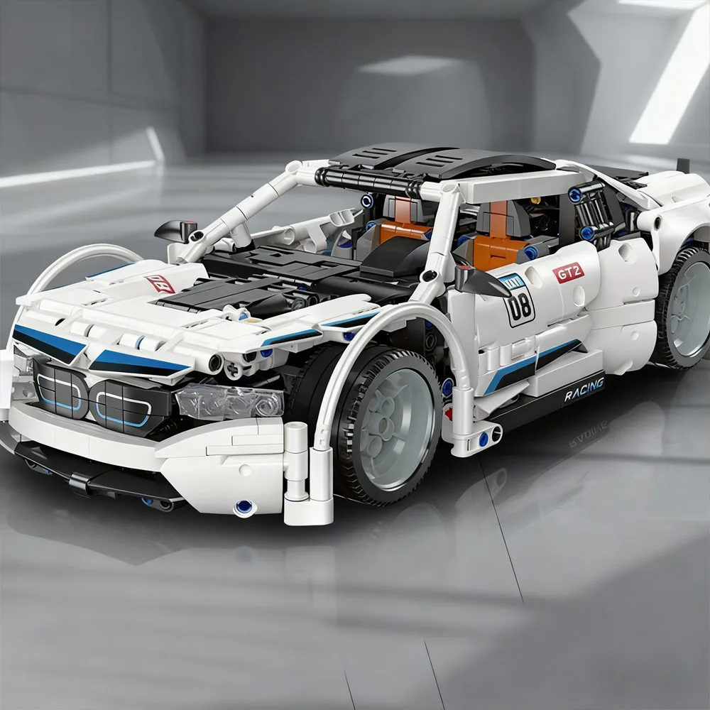 تكنيك الرياضة سباق السيارات 1263 قطعة اللبنات مجموعة عالية التقنية سباق السيارات نموذج الطوب السنة الجديدة عيد الميلاد هدايا عيد الميلاد