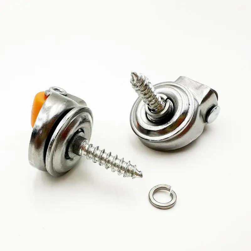 4 Pcs 0.5 Inch Mini Swivel Caster With M4 Threaded Screw - Self-tapping Rubber Wheel For Furniture, Universal Small Caster