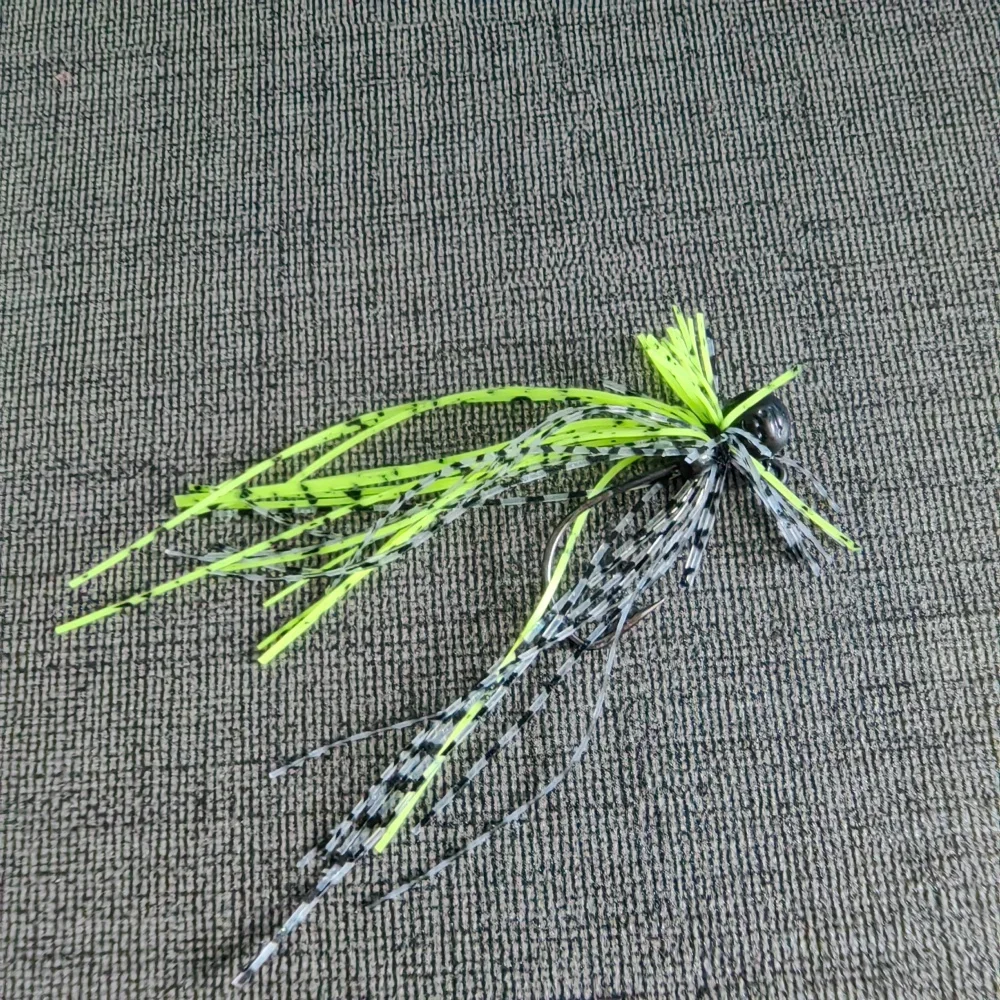 MUKUN 1 Stück 0,6G 1,2G 1,8G Silikon-Jigkopfhaken Weicher Köder Wurmhaken MINI Skirts Hook Spinner Angelköder Angelzubehör – Detail 11
