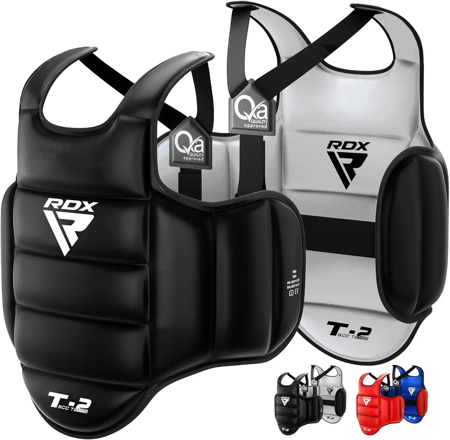 

RDX Body Protection Martial Arts SATRA Approved, Reversible Kickboxing Abdominal Protection, MMA Boxing Muay Thai Body Protector