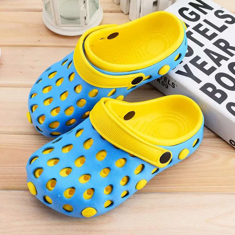 

ex Beach Slippers Anti-Slip Summer Flat Heel Men's Women's Couple Student Big Head Sandals Breathable EVA Material