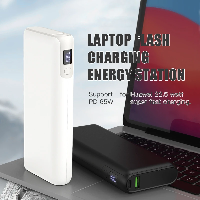 19200mAh Power Bank PD65W Fast Charging USB C for iPhone 15 ipad Laptop Samsung Powerbank Portable Charger External Battery Pack