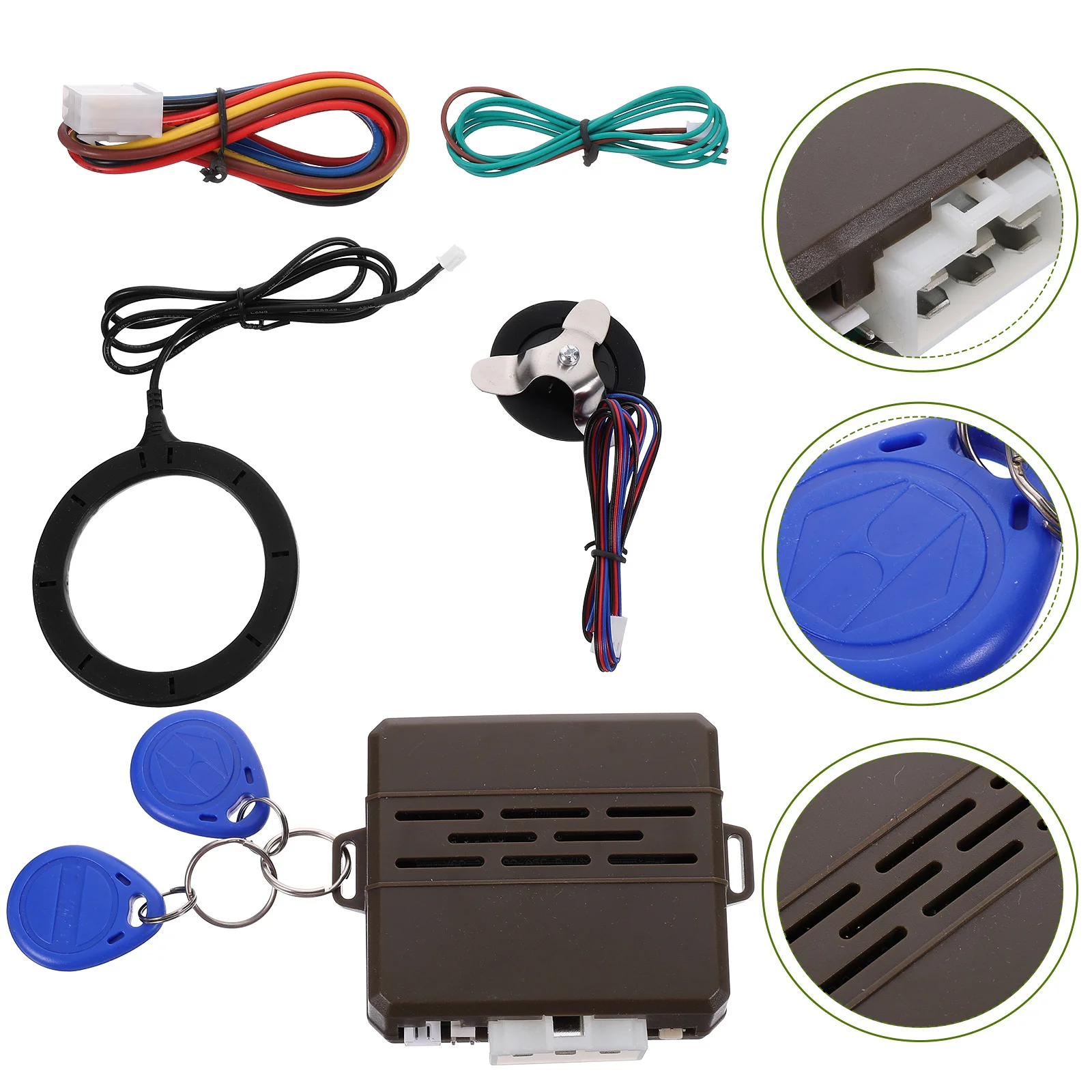 

12V Start System Rfid Car Engine Push Starter Kit Keyless Entry Ignition Parking Countdown Handbrake Test