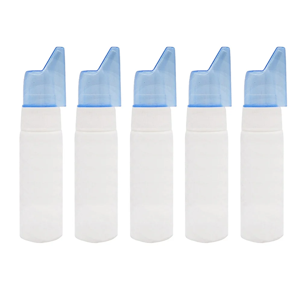 

5 Pcs 70ml Nasal Spray Device Nose Sprayer Fine Mist Empty Holders Container Mini