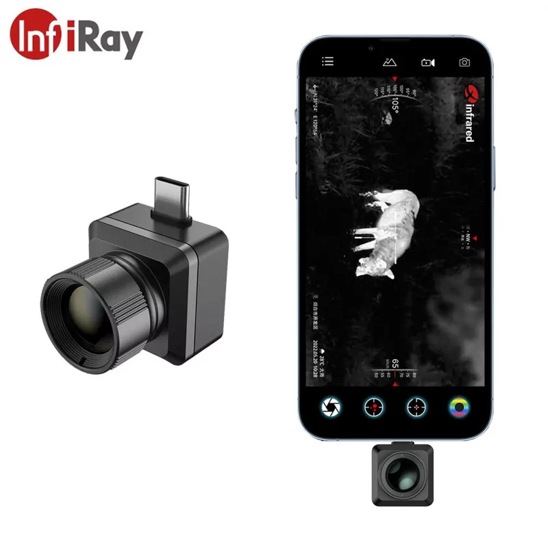 Infiray T2 PRO termocamera monoculare obiettivo da 13mm visione notturna cannocchiale termico caccia all\'aperto con posizionamento Laser