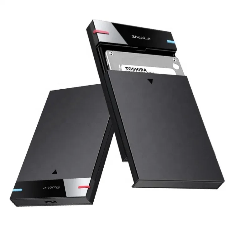 오리지널 브랜드의 새로운 제품! 외장형 하드 드라이브 도구 무료 HDD 케이스 USB 3.1 Type-C HDD 인클로저 2.5인치 HD 휴대용 저장 장치 지원