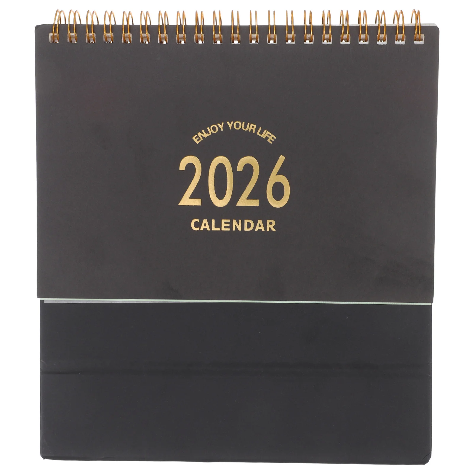 Compact Desktop Calendar 2025-2026: Standing Flip Table Organizer For Home Office Mini Yearly Schedule Tent Calendar