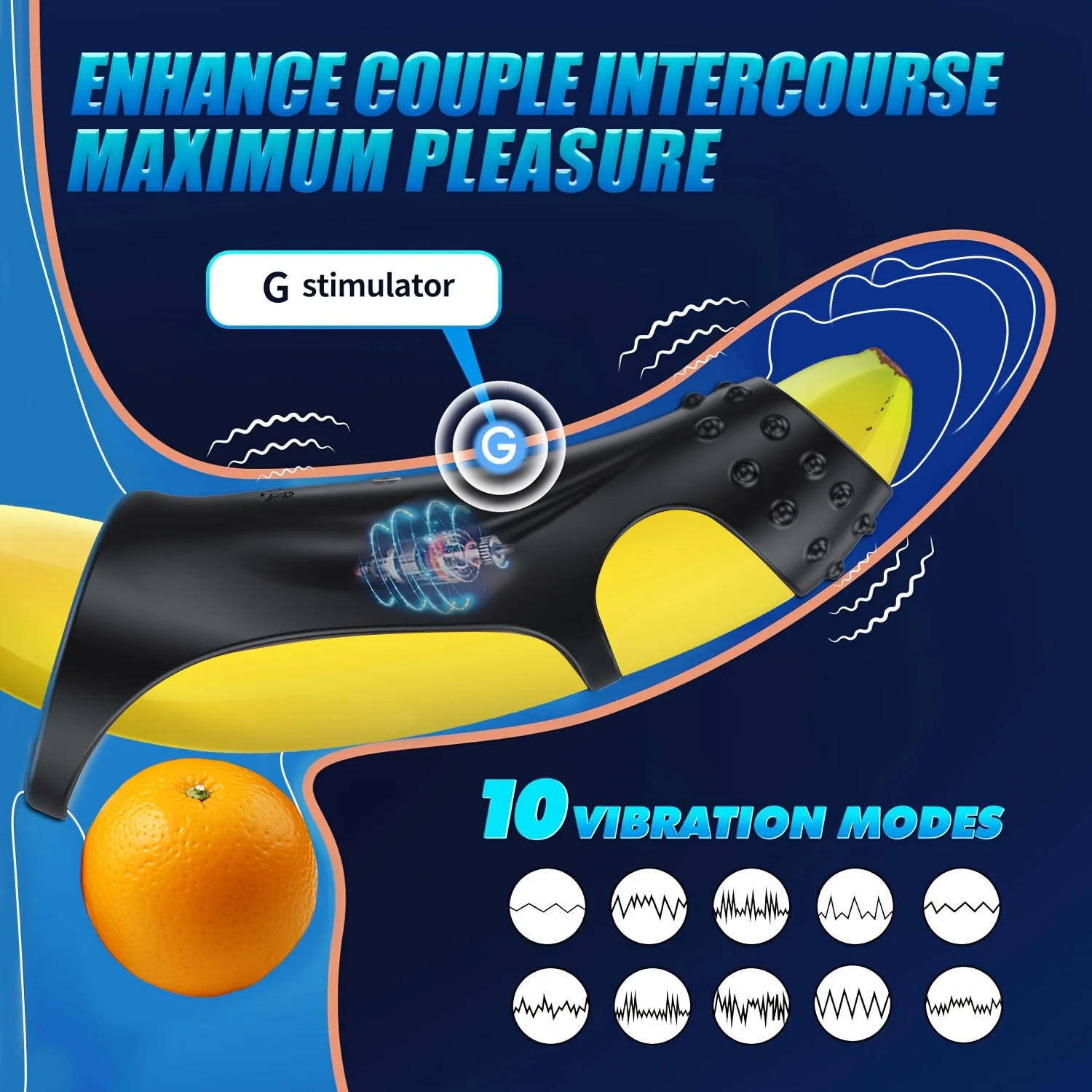 HESEKS Penis Vibrator Men Remote Control Vibrating Cock Ring Ejaculation Delay Penis Extender Enlargement Sex Toy For Couple 18+