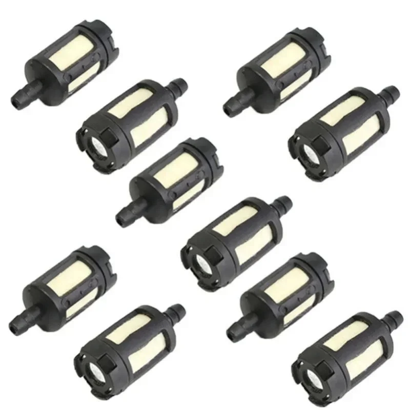 10 Pieces General Fuel Filter for Gas Garden Machinery Grass Trimmer Chainsaw